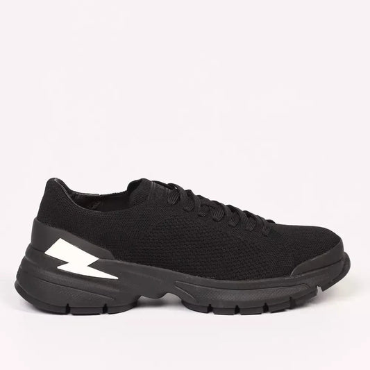 Neil Barrett Black Textile Men Sneaker Neil Barrett