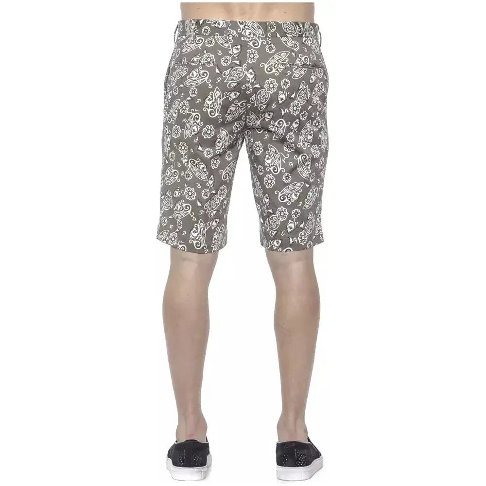 PT Torino Green Cotton Mens Bermuda Short Shorts PT Torino