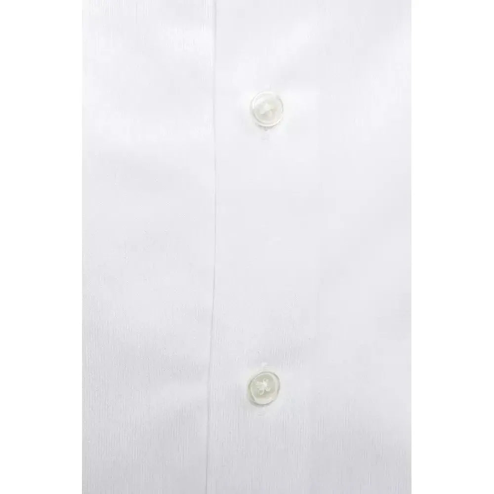 Robert Friedman White Cotton Men Shirt Robert Friedman