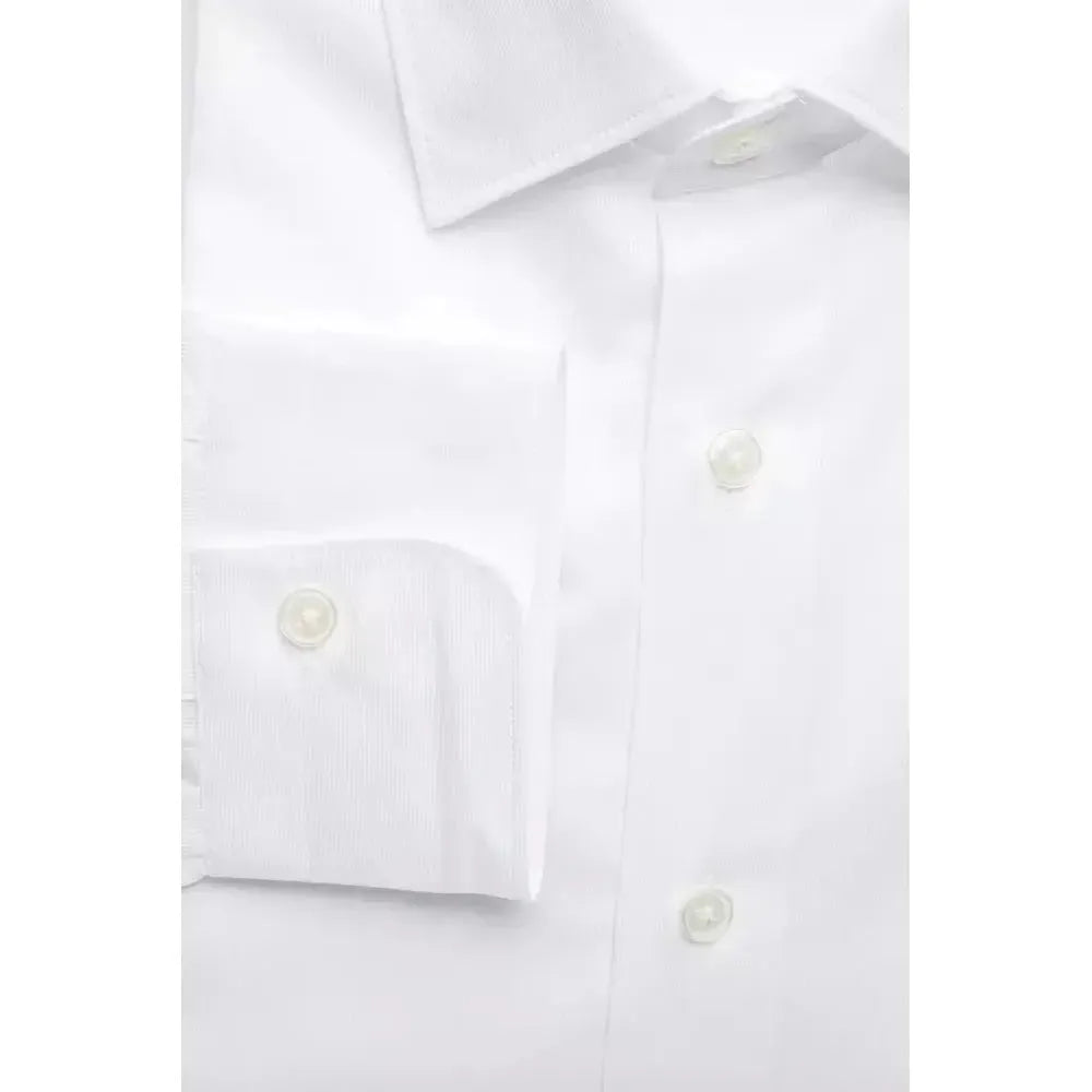 Robert Friedman White Cotton Men Shirt Robert Friedman