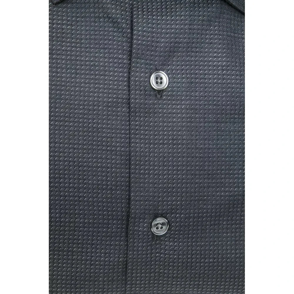 Robert Friedman Black Cotton Men Shirt Robert Friedman