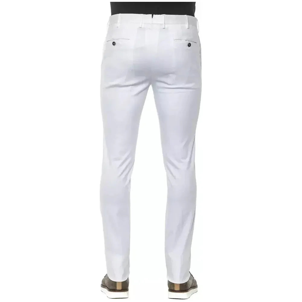 PT Torino White Cotton Men Trouser Jeans & Pants PT Torino