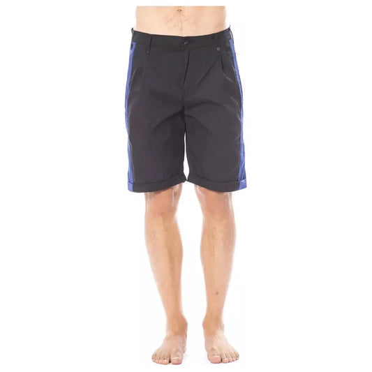 Verri Sleek Black Casual Shorts for Men Verri