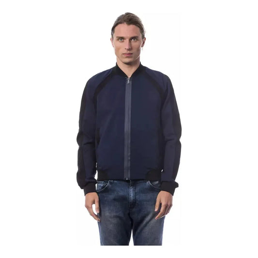 Verri Sleek Blue Bomber Jacket - Tailored Fit Verri