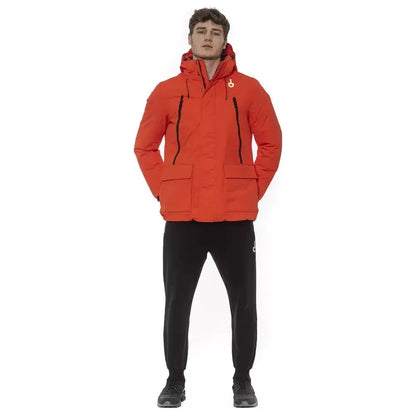 Tond Red Polyester Men's Jacket Tond