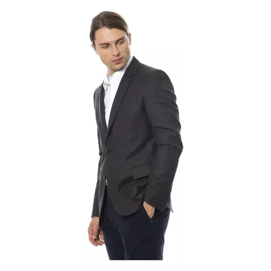 Verri Elegant Gray Wool Men's Blazer Verri