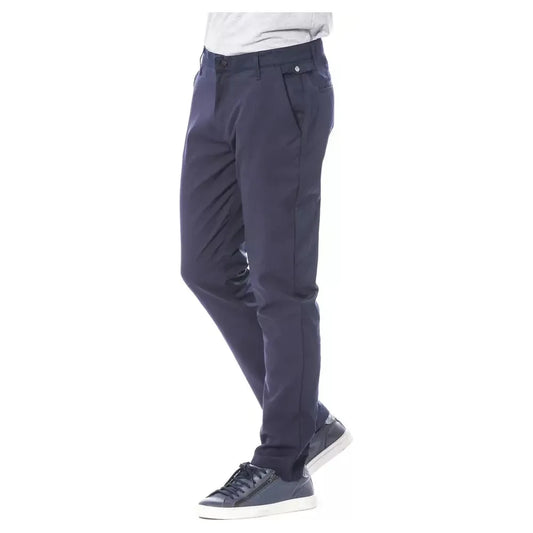 Verri Elegant Blue Classic Trousers Verri