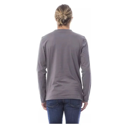 Verri Gray Cotton Men's T-Shirt
