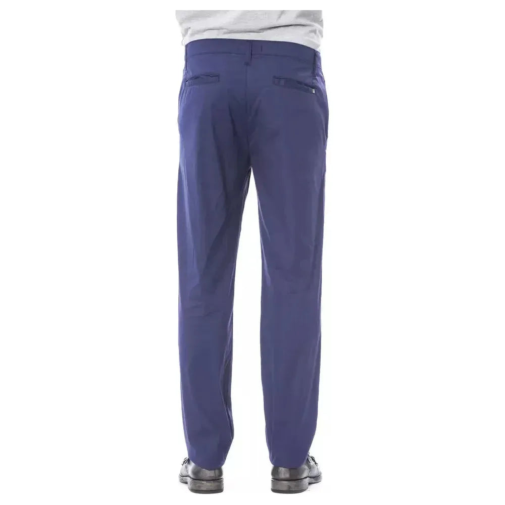 Verri Blue Cotton Men's Chino Pants Verri