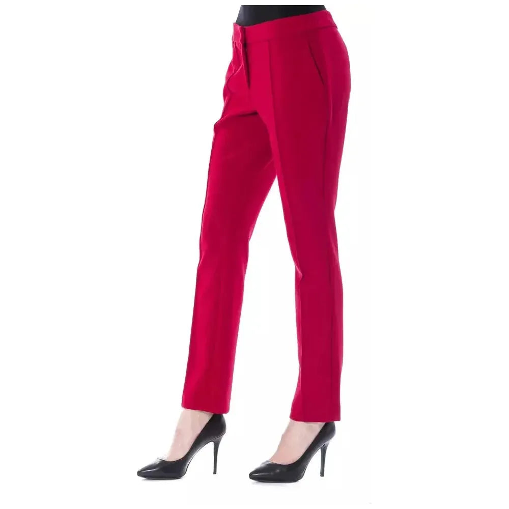 BYBLOS Fuchsia Polyester Women Pants BYBLOS