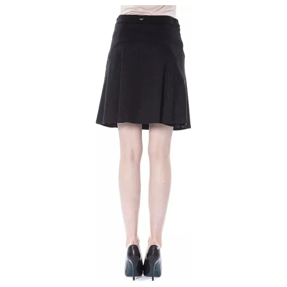 BYBLOS Black Polyester Women Skirt WOMAN SKIRTS BYBLOS