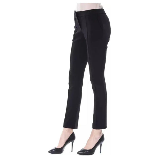 BYBLOS Black Polyester Women Pants BYBLOS