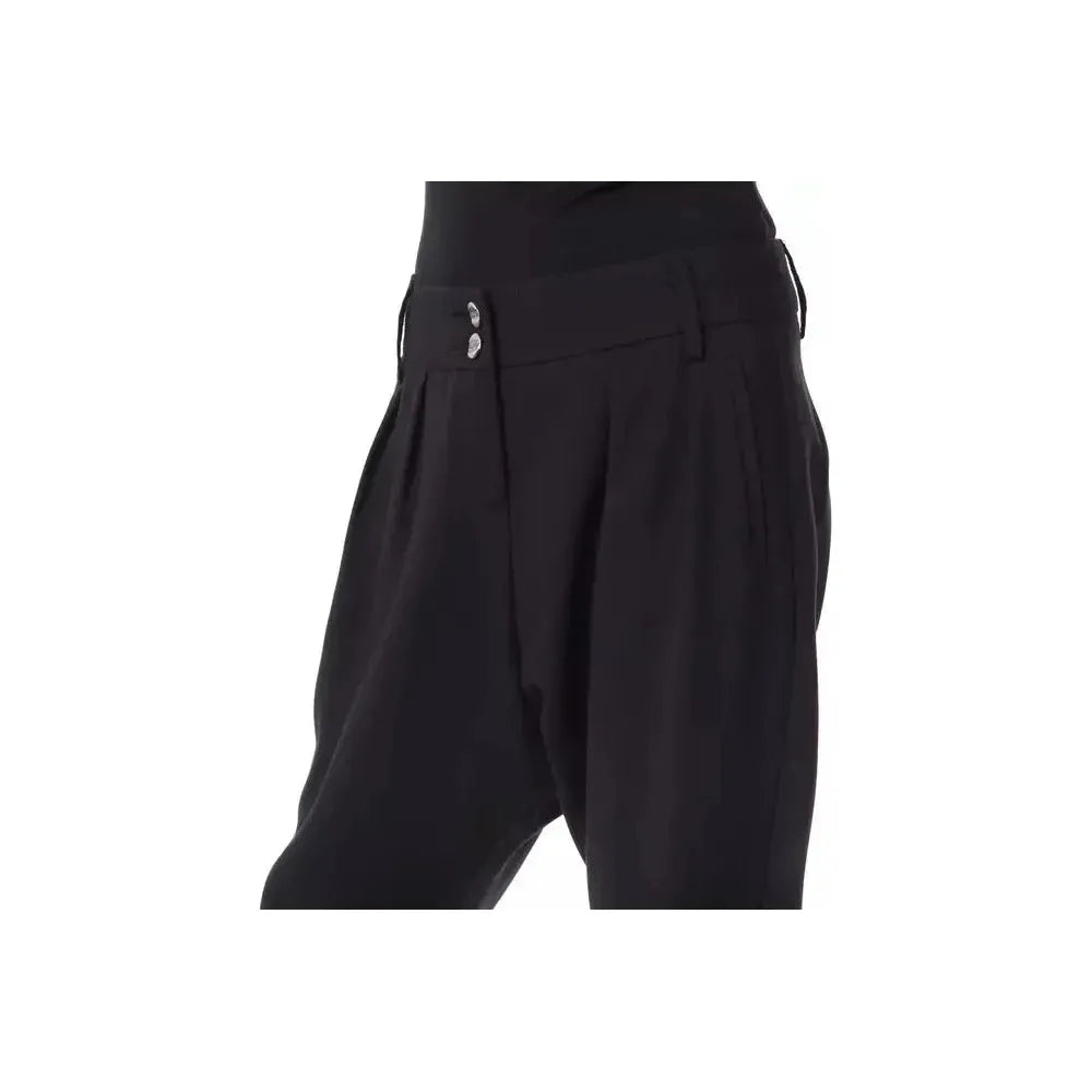 BYBLOS Black Polyester Women Pant