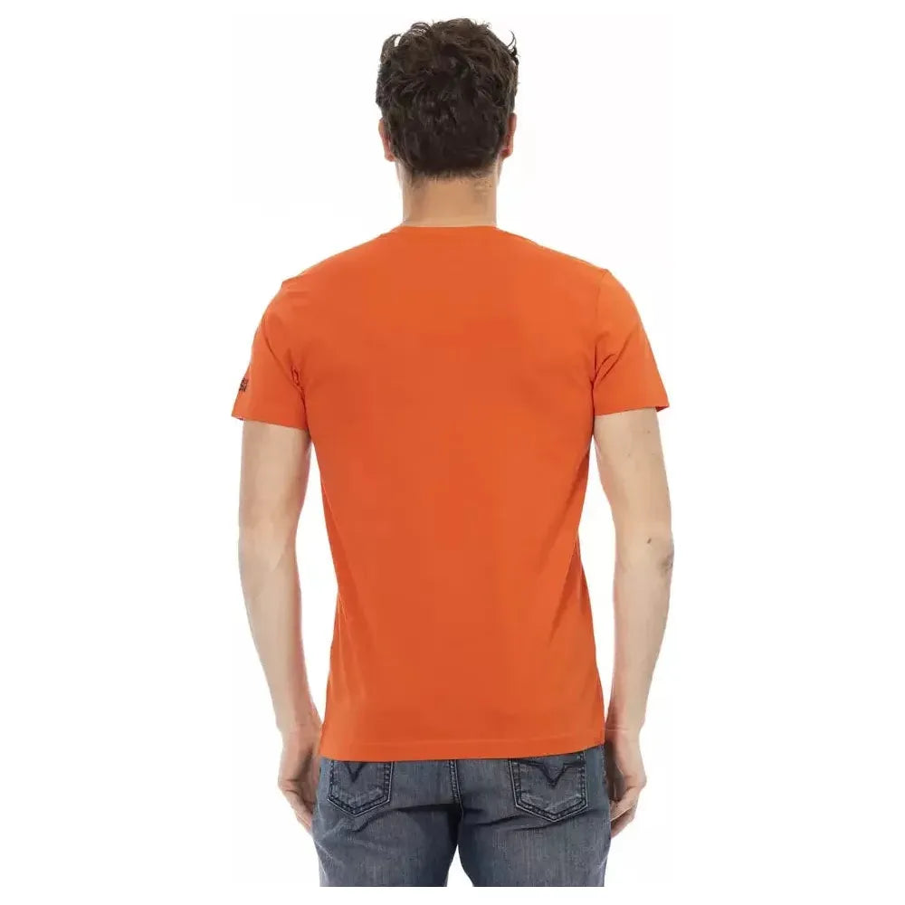 Trussardi Action Red Cotton Men TShirt Trussardi Action