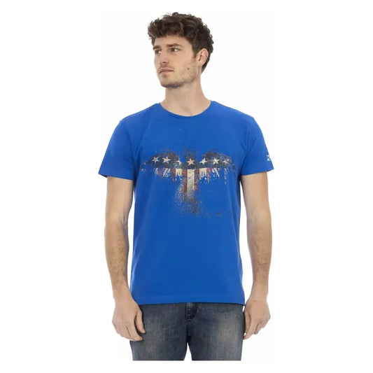 Trussardi Action Blue Cotton Men's T-Shirt