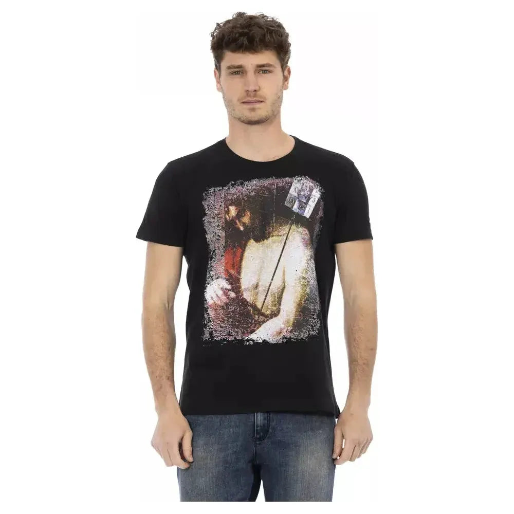 Trussardi Action Black Cotton Men's T-Shirt