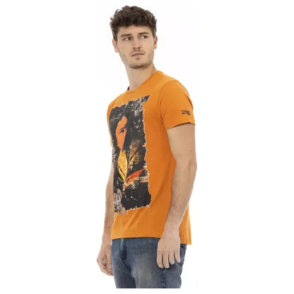Trussardi Action Orange Cotton Men's T-Shirt