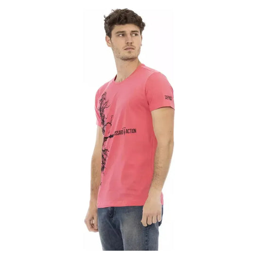 Trussardi Action Multicolor Cotton Men T-Shirt Trussardi Action