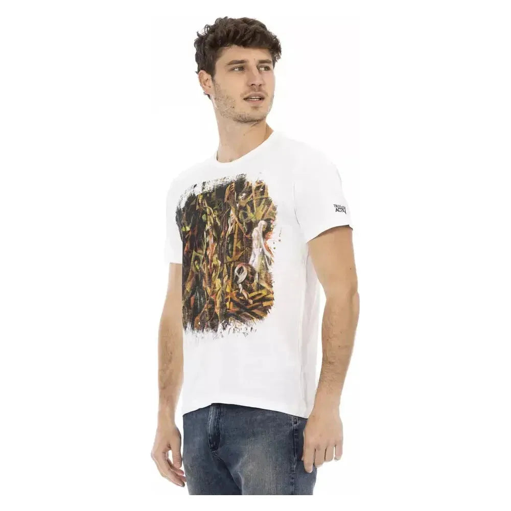 Trussardi Action White Cotton Men's T-Shirt
