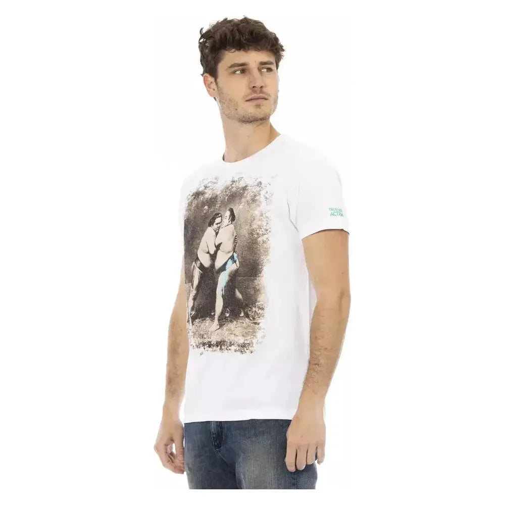 Trussardi Action White Cotton Men's T-Shirt