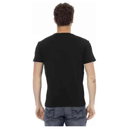 Trussardi Action Black Cotton Men's T-Shirt