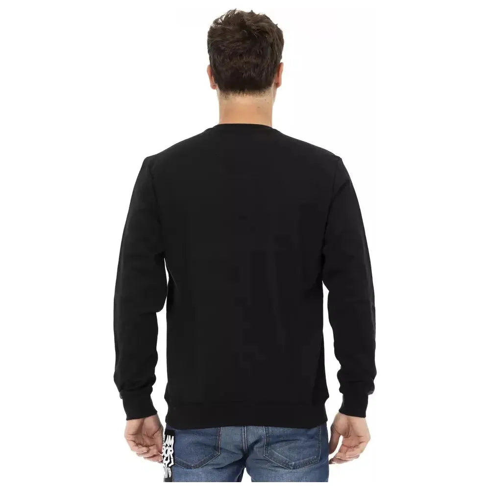 Automobili Lamborghini Black Cotton Men Sweater Automobili Lamborghini