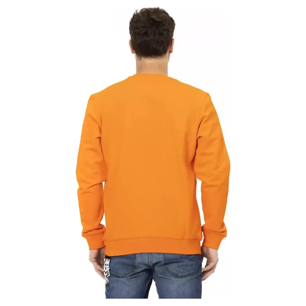 Automobili Lamborghini Orange Cotton Men Sweater Automobili Lamborghini