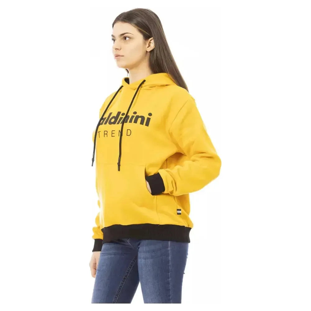 Baldinini Trend Yellow Cotton Women Sweater Baldinini Trend