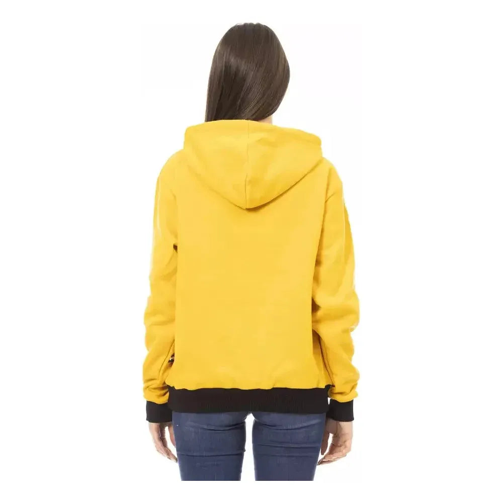 Baldinini Trend Yellow Cotton Women Sweater Baldinini Trend