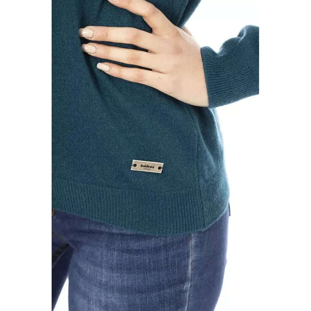 Baldinini Trend Green Wool Women Sweater Baldinini Trend