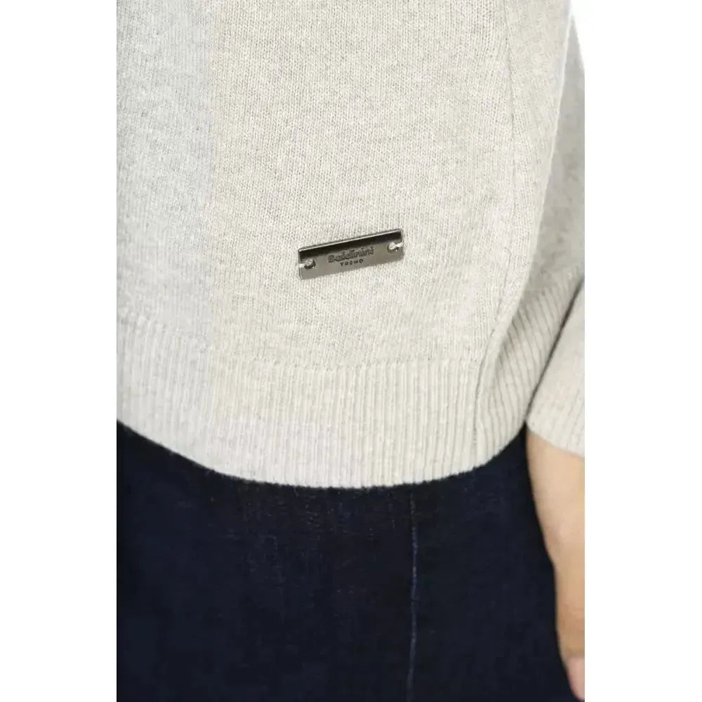 Baldinini Trend Gray Wool Women Sweater Baldinini Trend