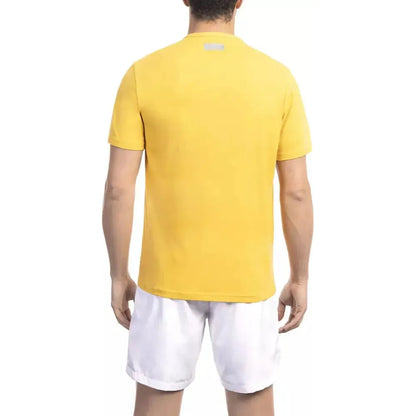 Bikkembergs Yellow Cotton Men T-Shirt