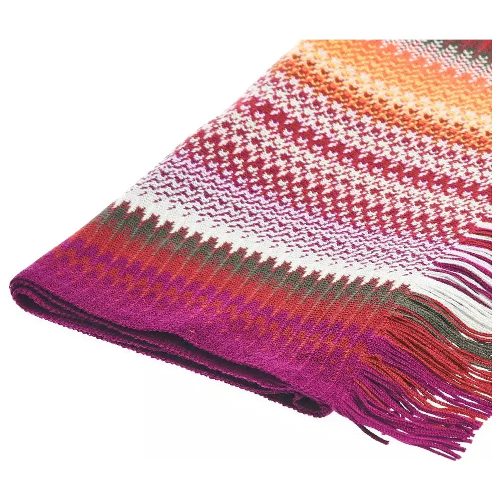 Missoni Multicolor Wool Men Scarf Missoni