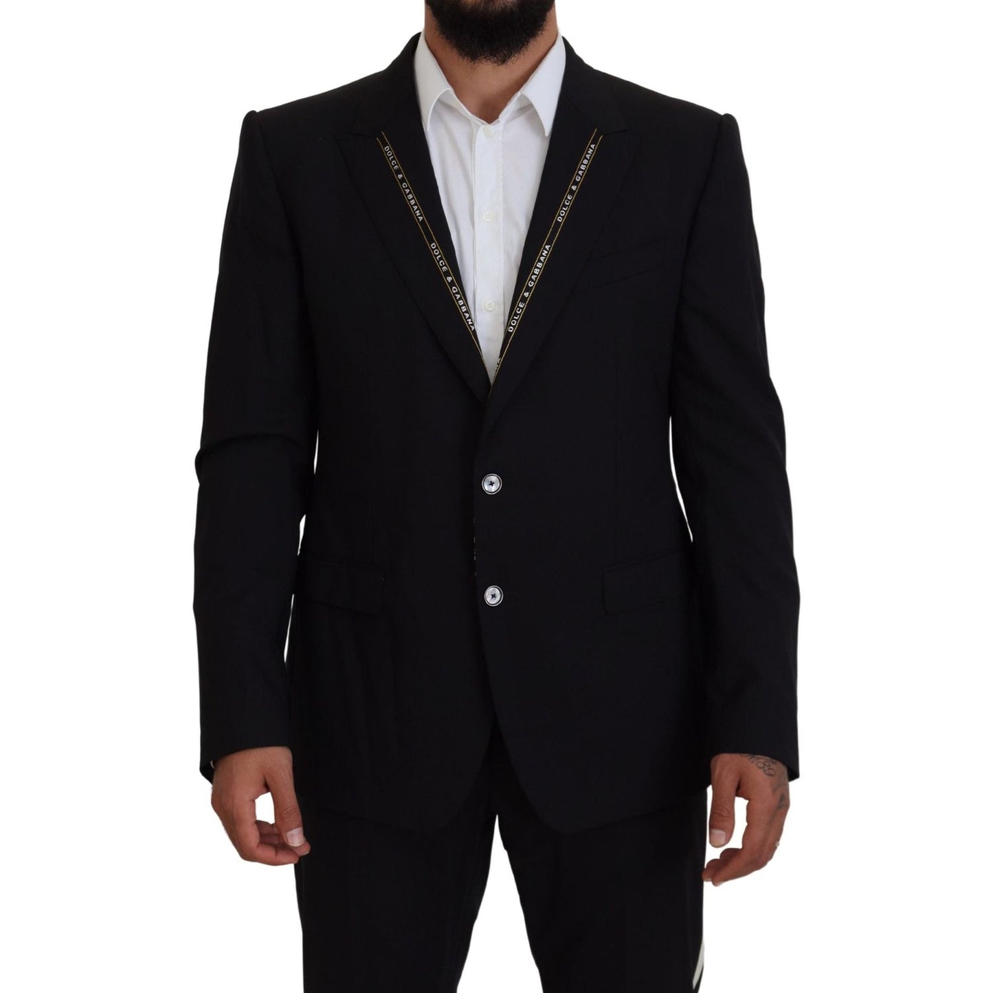 Dolce & Gabbana Sicilian Style Black Single Breasted Blazer Dolce & Gabbana