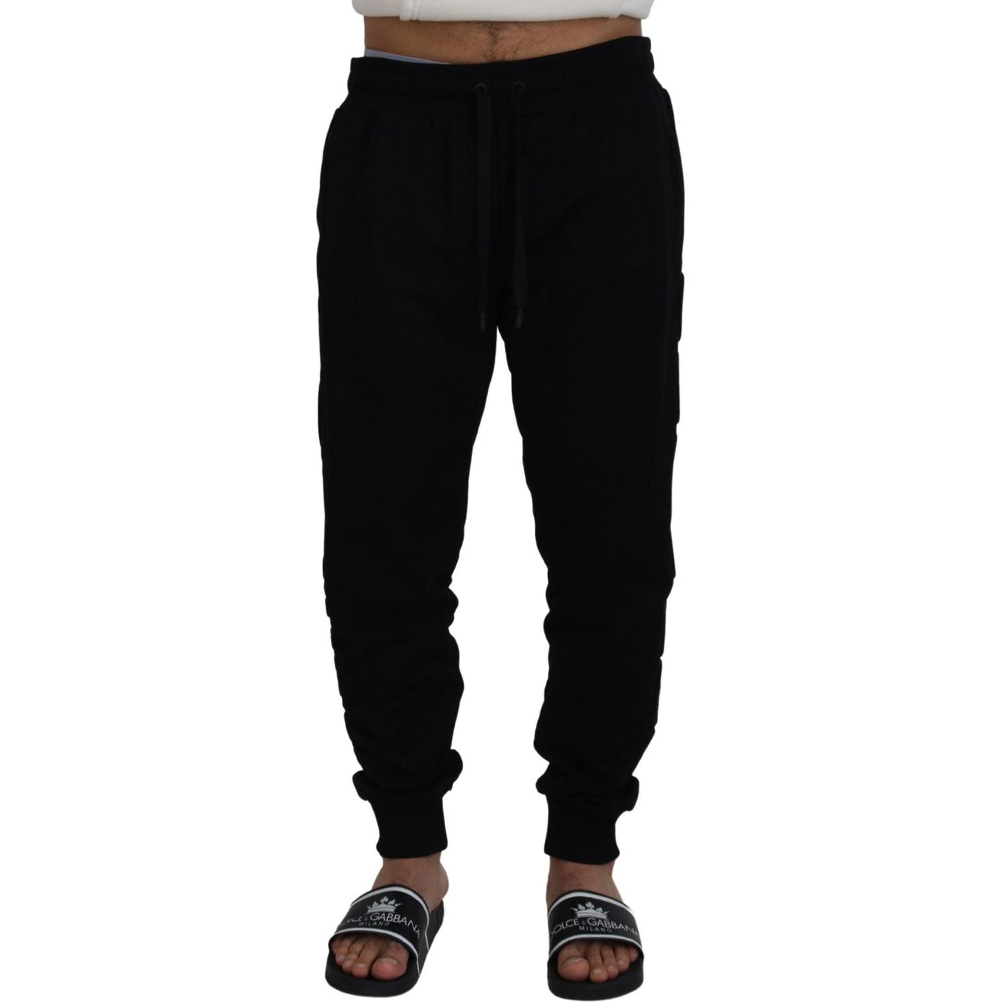 Dolce & Gabbana Elegant Black Cotton Jogger Pants Dolce & Gabbana