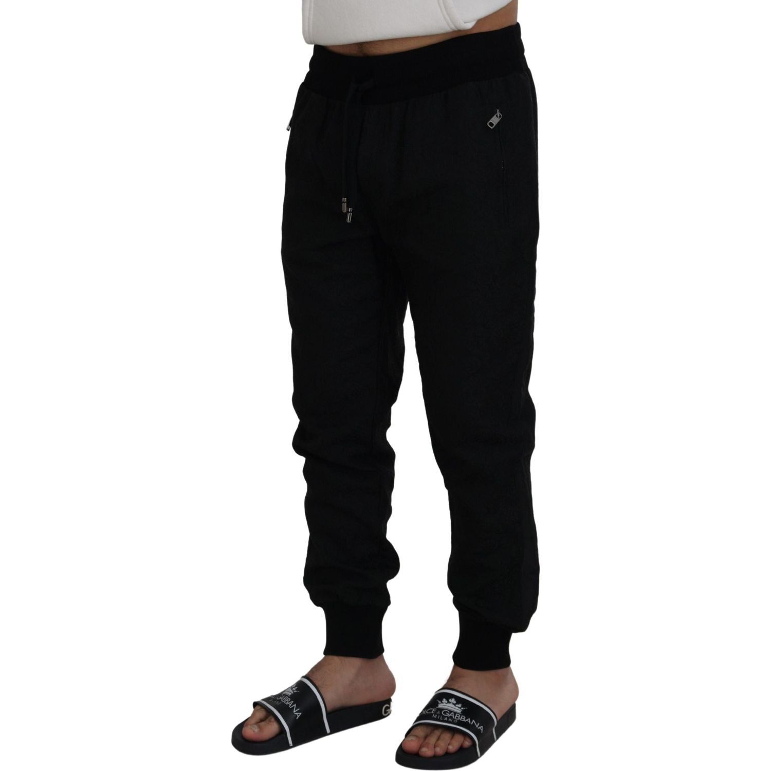 Dolce & Gabbana Black Men Casual Jogger Pants