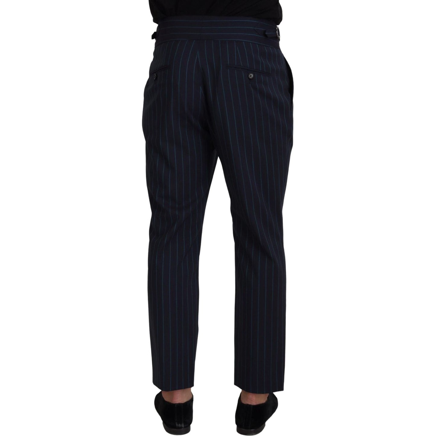 Dolce & Gabbana Elegant Stripe Virgin Wool Trousers Dolce & Gabbana