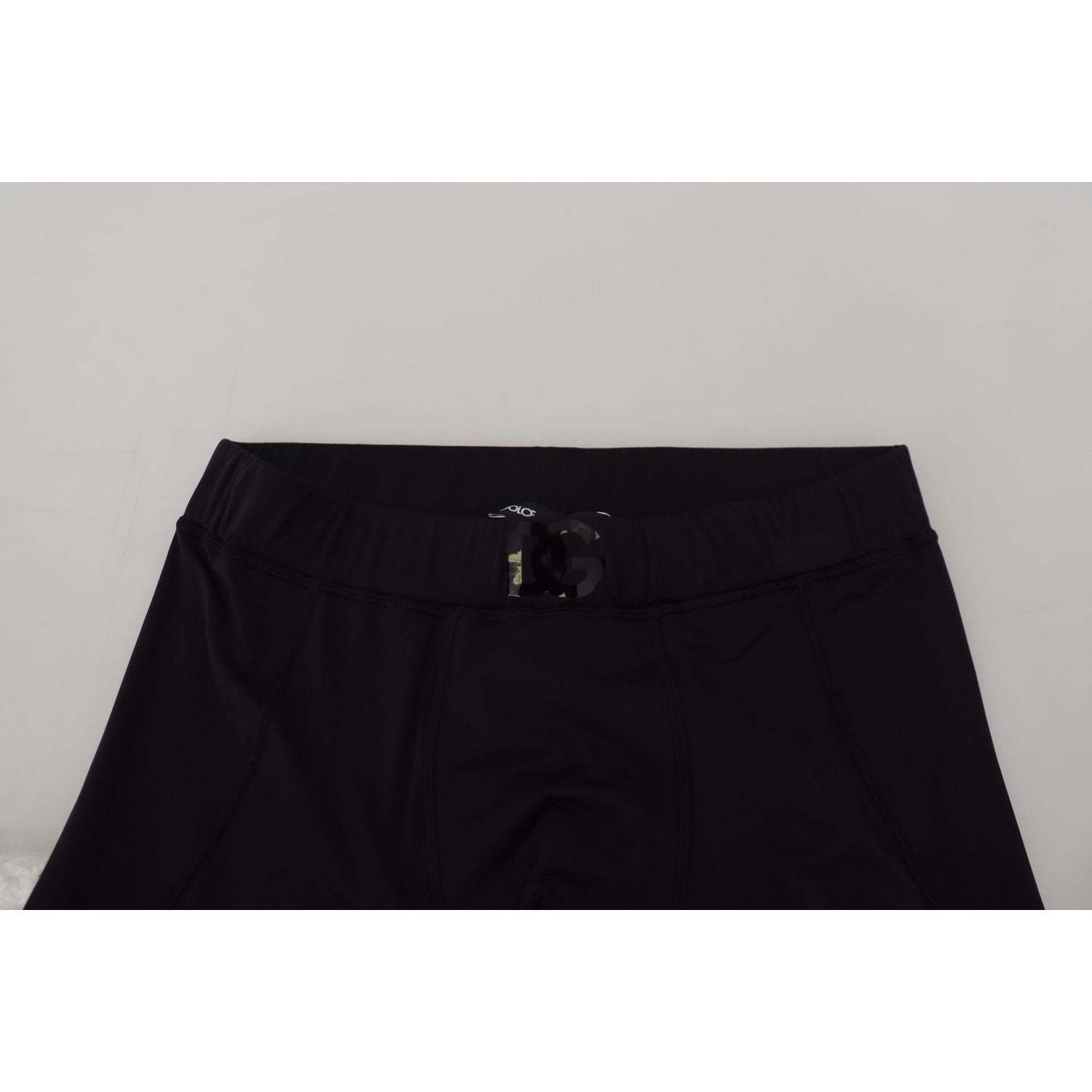 Dolce & Gabbana Black Nylon Slim Fit Stretch Pants