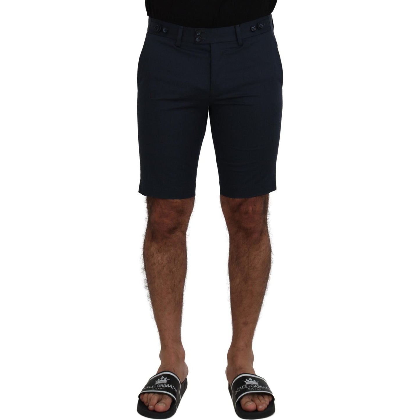 Dolce & Gabbana Blue Bermuda Low Waist Men Shorts