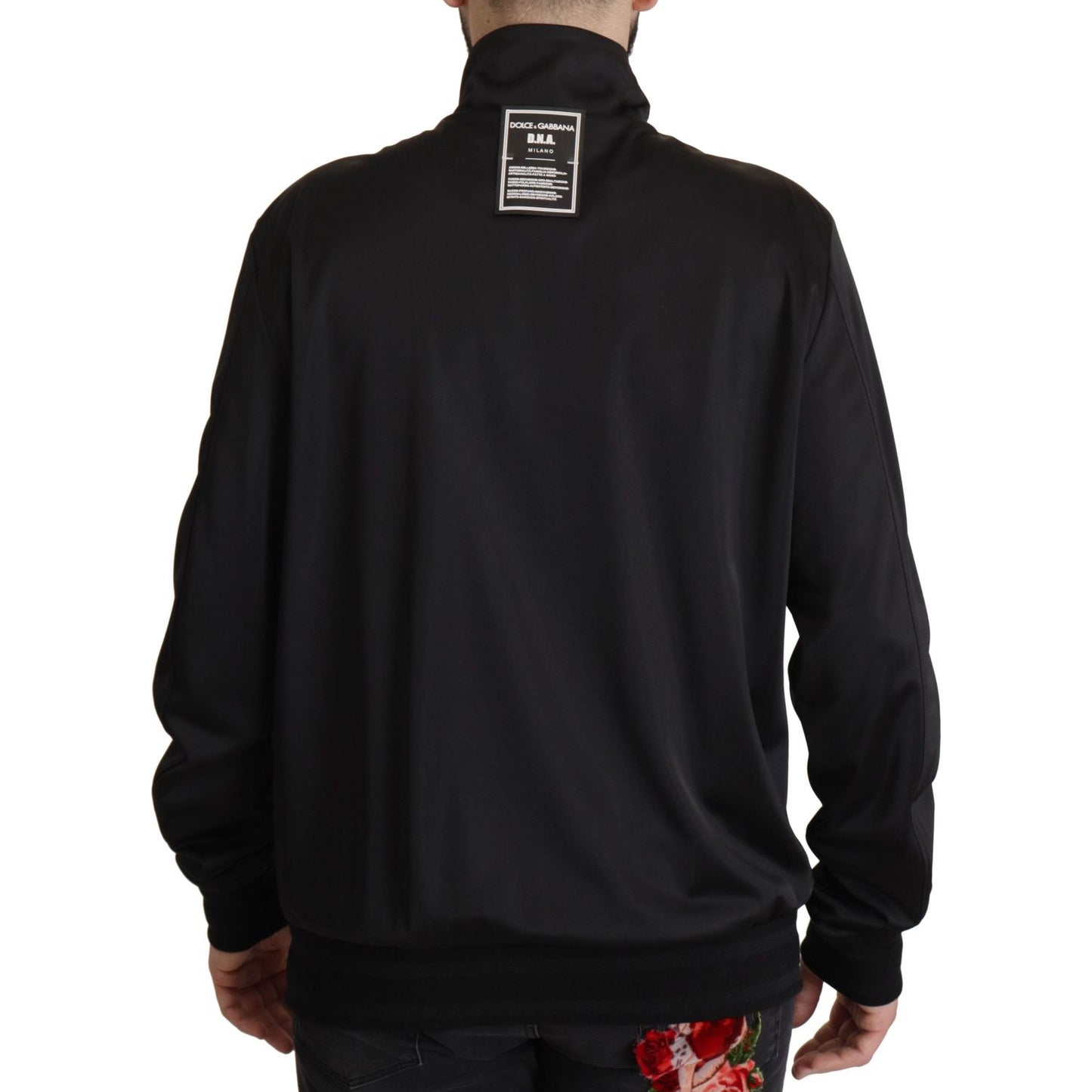 Dolce & Gabbana Elegant Black Full Zip Sweater Dolce & Gabbana