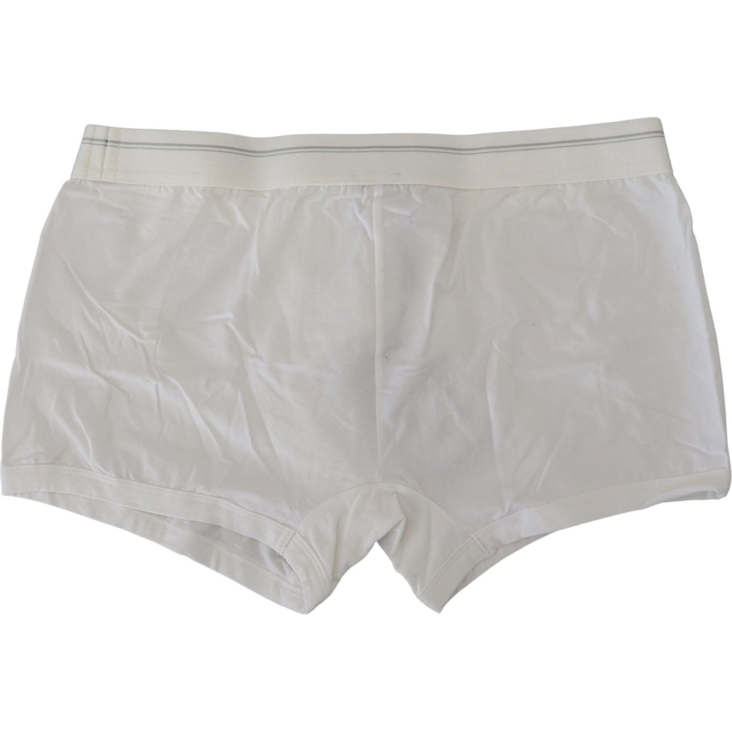 Dolce & Gabbana Elegant White Cotton Blend Boxer Shorts Dolce & Gabbana