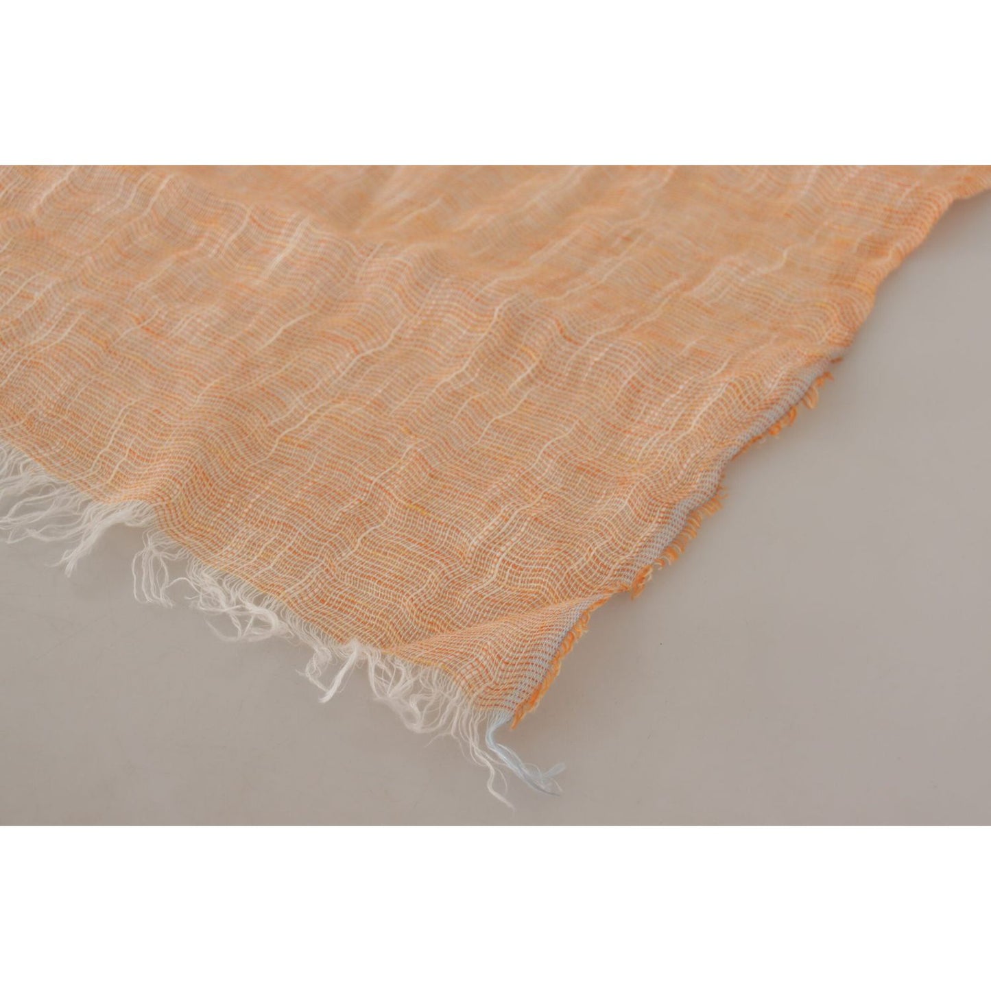 Malo Elegant Peach Linen Scarf Malo