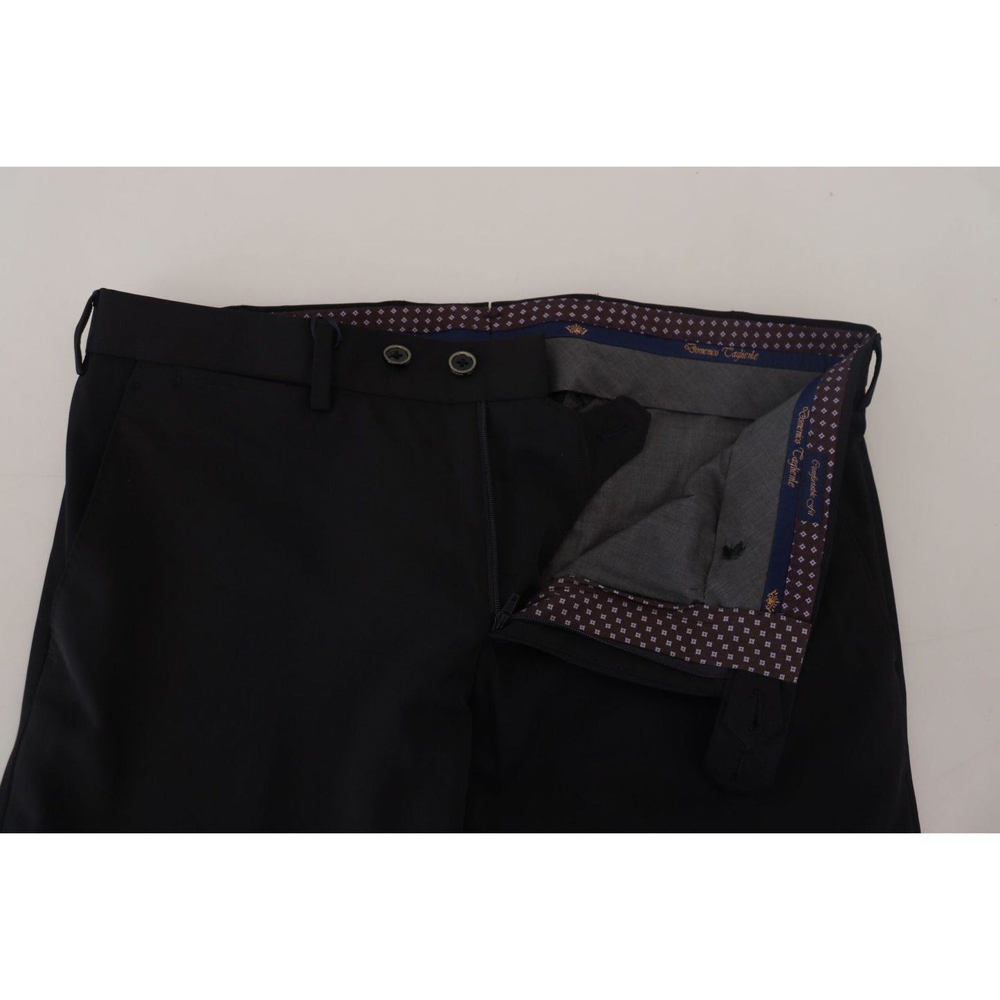 Domenico Tagliente Elegant Black Italian Dress Pants Domenico Tagliente