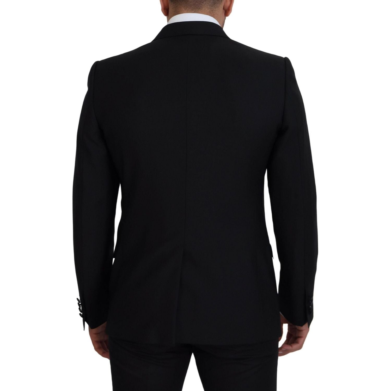Dolce & Gabbana Black Slim Fit Formal Martini Blazer