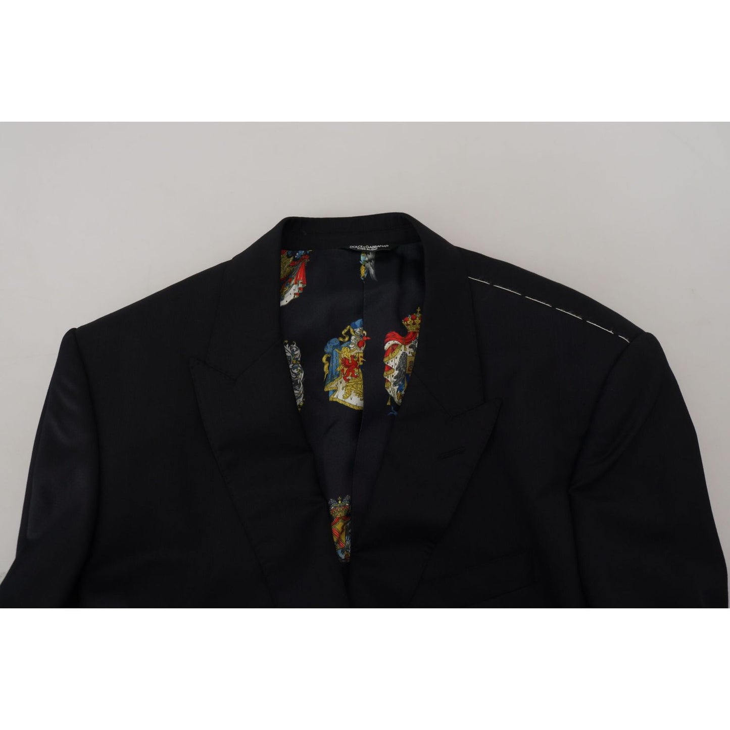 Dolce & Gabbana Elegant Black Martini Wool Blazer Dolce & Gabbana