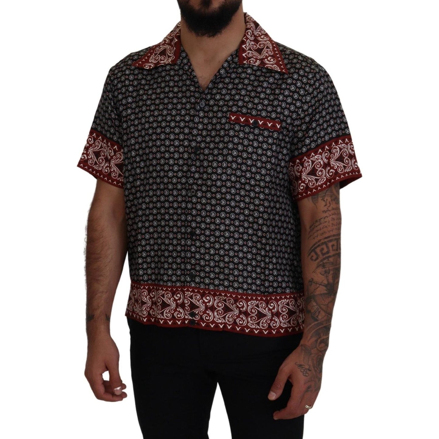 Dolce & Gabbana Elegant Multicolor Silk Casual Shirt Dolce & Gabbana