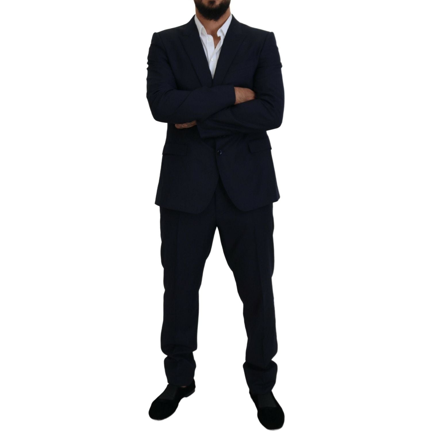 Dolce & Gabbana Blue Single Breasted 2 Piece MARTINI Suit