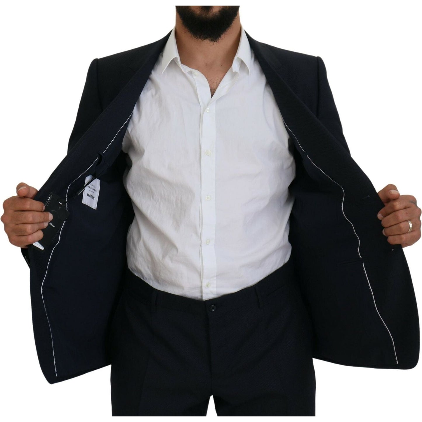 Dolce & Gabbana Blue Single Breasted 2 Piece MARTINI Suit