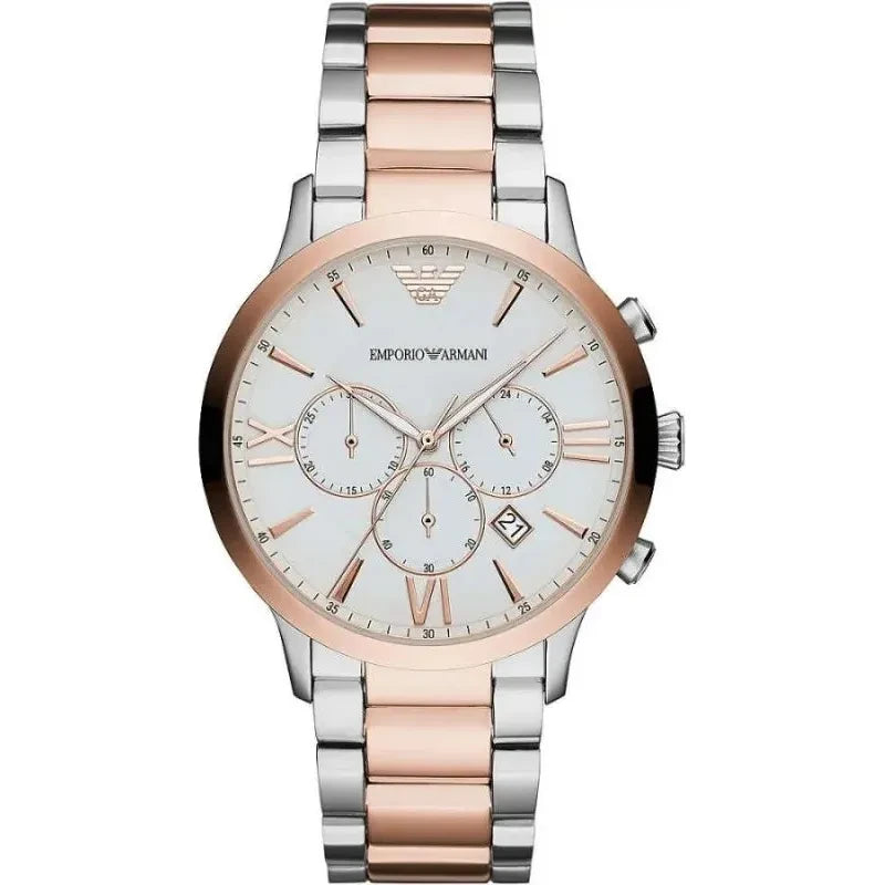 Emporio Armani Elegant Two-Tone Timepiece for Men Emporio Armani