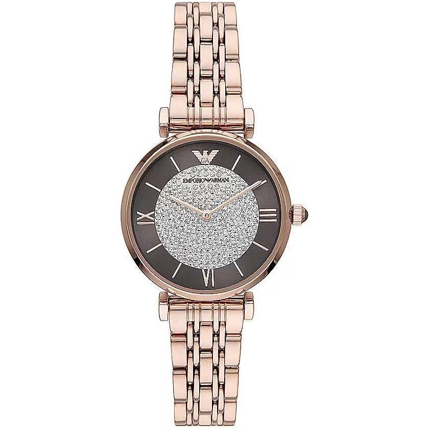 Emporio Armani Elegant Rose Gold-Tone Ladies Watch Emporio Armani